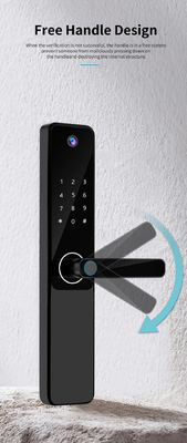 Glomarket Tuya Wifi Fingerabdruck Digitales Passwort Intelligentes Türschloss Fernbedienung Schloss Smart mit Kamera