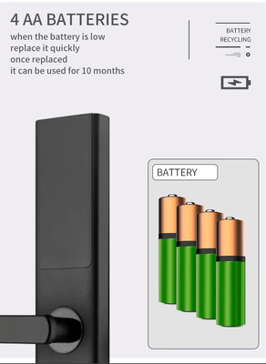 Glomarket Tuya Smart WiFi Digital Door Lock Code RFID IC-Karte Smartphone App Freischalten Biometrische Fingerabdrücke Smart Lock