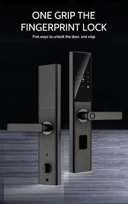 Glomarket Tuya Smart WiFi Digital Door Lock Code RFID IC-Karte Smartphone App Freischalten Biometrische Fingerabdrücke Smart Lock