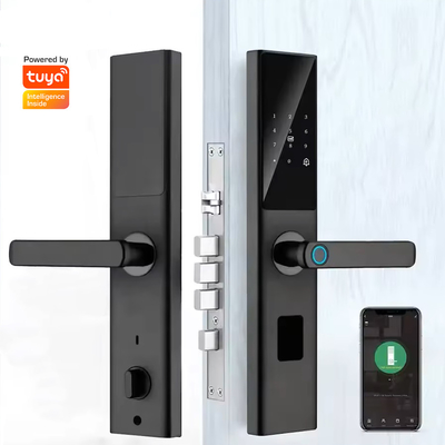 Glomarket Tuya Smart WiFi Digital Door Lock Code RFID IC-Karte Smartphone App Freischalten Biometrische Fingerabdrücke Smart Lock