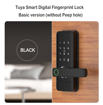 Glomarket Tuya Wifi Schlüssellose Totenverschluss Serraduras Elektrische Handgriffe Vordertürverschluss Mit Tastatur Smart Fingerabdruck Digitalverschluss
