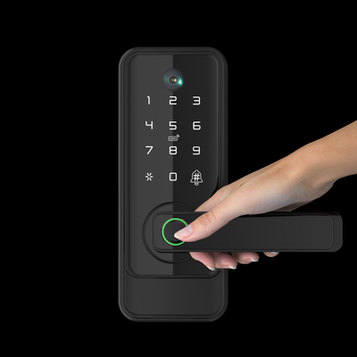 Glomarket Tuya Wifi Schlüssellose Totenverschluss Serraduras Elektrische Handgriffe Vordertürverschluss Mit Tastatur Smart Fingerabdruck Digitalverschluss