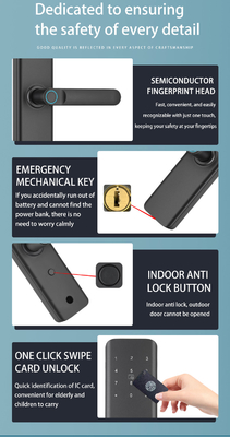 Glomarket Wohnzimmersperre Fingerabdruck Smart Door Lock Ble Passwort Schlüssellos App Steuerung Digitale Türschlösser