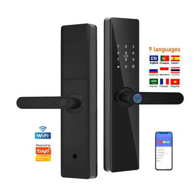 Glomarket Tuya TTlock Fingerabdruck Digitales Passwort Wohnung Wohnzimmer Cerraduras Intelligentes Sicherheit Smart Holztürschloss
