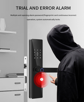 Glomarket Tuya TTlock Fingerabdruck Digitales Passwort Wohnung Wohnzimmer Cerraduras Intelligentes Sicherheit Smart Holztürschloss