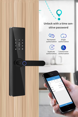Glomarket Tuya TTlock Fingerabdruck Digitales Passwort Wohnung Wohnzimmer Cerraduras Intelligentes Sicherheit Smart Holztürschloss