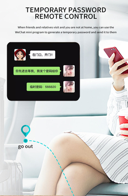 Glomarket Tuya TTlock Fingerabdruck Digitales Passwort Wohnung Wohnzimmer Cerraduras Intelligentes Sicherheit Smart Holztürschloss