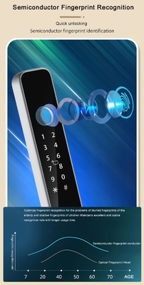 Glomarket Smart Tuya Wasserdichtes Türschloss Schiebetür Fingerabdruck Passwort Fernbedienung Griff elektronisches intelligentes Schloss