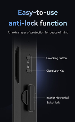 Glomarket Sicherheit Cerradura Intelligente Sicherheit Zuhause Automatische elektrische WLAN Fingerabdruck Digital Tuya Smart Door Lock