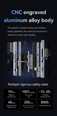 Glomarket Sicherheit Cerradura Intelligente Sicherheit Zuhause Automatische elektrische WLAN Fingerabdruck Digital Tuya Smart Door Lock