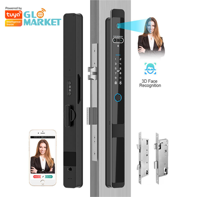 Glomarket Tuya 3d Face Cerradura Intelligente Automatische elektrische WLAN-Kamera Fingerabdruck Digitales intelligentes Türschloss