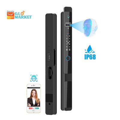 Glomarket Tuya 3d Face Cerradura Intelligente Automatische elektrische WLAN-Kamera Fingerabdruck Digitales intelligentes Türschloss