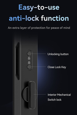 Glomarket Tuya 3d Face Cerradura Intelligente Automatische elektrische WLAN-Kamera Fingerabdruck Digitales intelligentes Türschloss