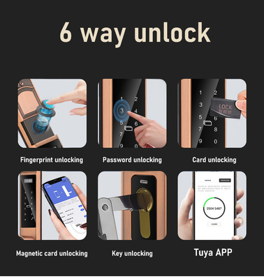 Glomarket Hof Villa Tor Schloss Hochsicherheit Wasserdicht Intelligente Doppel Fingerabdruck Passwort Smart Lock