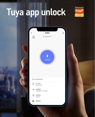 Glomarket Hof Villa Tor Schloss Hochsicherheit Wasserdicht Intelligente Doppel Fingerabdruck Passwort Smart Lock