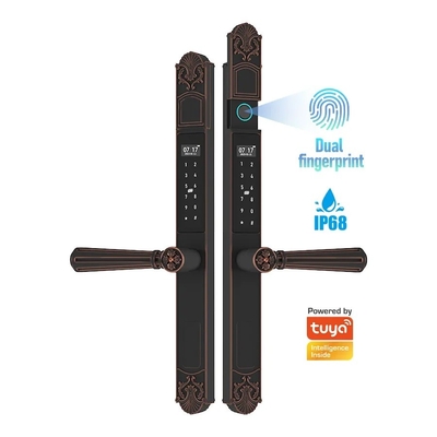 Glomarket Hof Villa Tor Schloss Hochsicherheit Wasserdicht Intelligente Doppel Fingerabdruck Passwort Smart Lock