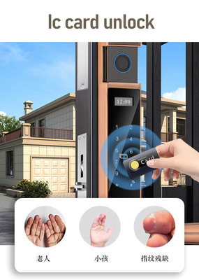 Glomarket Hof Villa Tor Schloss Hochsicherheit Wasserdicht Intelligente Doppel Fingerabdruck Passwort Smart Lock