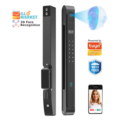 Glomarket Außenwasserdicht Ip68 Digital Elektronische Tuya Smart Schlösser Fingerabdruck Aluminium Stahl Gleitglas Türschloss