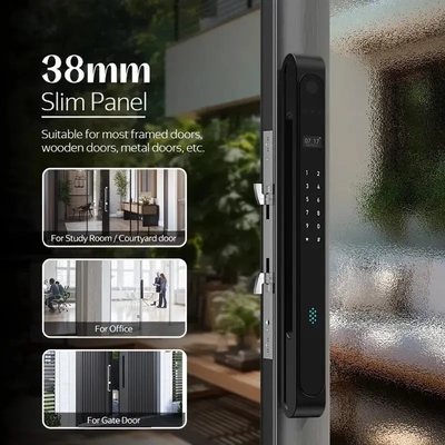 Glomarket Außenwasserdicht Ip68 Digital Elektronische Tuya Smart Schlösser Fingerabdruck Aluminium Stahl Gleitglas Türschloss