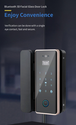 Glomarket Wifi Tuya App Fernbedienung Smart Fingerabdruck Glas Tür Schließung Karte Passwort Gesichtsschließung Schiebetür