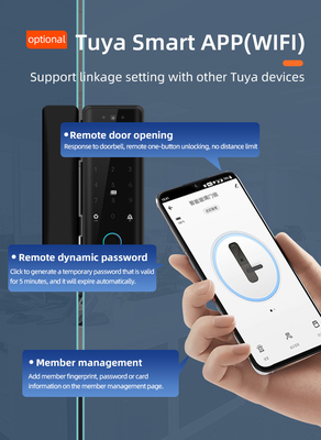 Glomarket Tuya Smart 3d Gesichtserkennung Wifi Glas Türschloss Fingerabdruck Karte Passwort Elektronische Glas Türschloss Für Büro