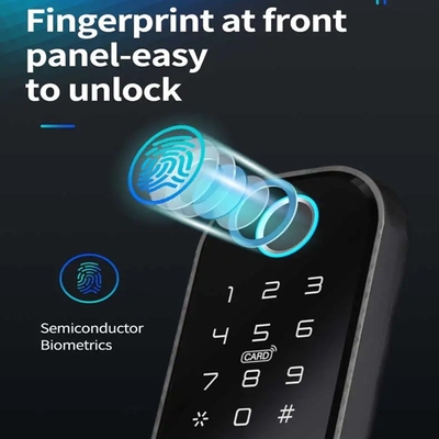 Glomarket Smart Home Wasserdichtes Smart Electric Rim Lock mit Tuya APP Steuerung WIFI Außentor Tür Fingerabdruck Smart Lock