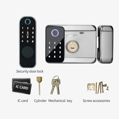 Glomarket Apartment Tuya Smart Door Lock Anti-Diebstahl Digital Passwort Ttlock App Control Gate Doppel Smart Rim Fingerabdruck Schloss