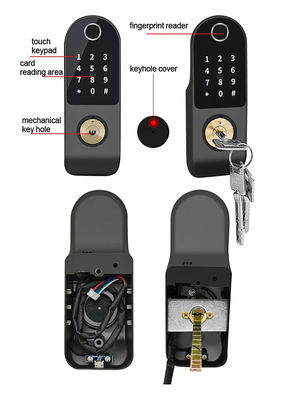 Glomarket Tuya Wasserdichtes digitales TTLock Fernschließen Doppelseitiges Fingerabdruck-Smart Lock