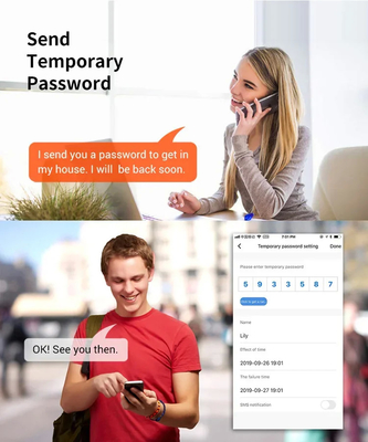Glomarket Tuya Wasserdichtes digitales TTLock Fernschließen Doppelseitiges Fingerabdruck-Smart Lock