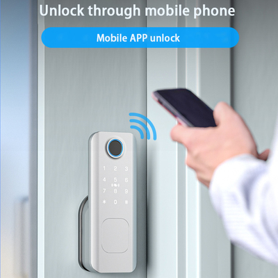 Glomarket Außensicherheit Intelligenter digitaler Schlüssel Fingerabdruck Passwort Smart Rim Tür Schloss Für Tor Vordertür