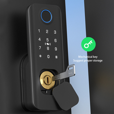 Glomarket Außensicherheit Intelligenter digitaler Schlüssel Fingerabdruck Passwort Smart Rim Tür Schloss Für Tor Vordertür