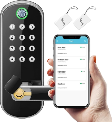 Glomarket Smart Home Security Digital Lock Tuya Wifi Schlüsselloser Fingerabdruck Biometrisches intelligentes Türschloss