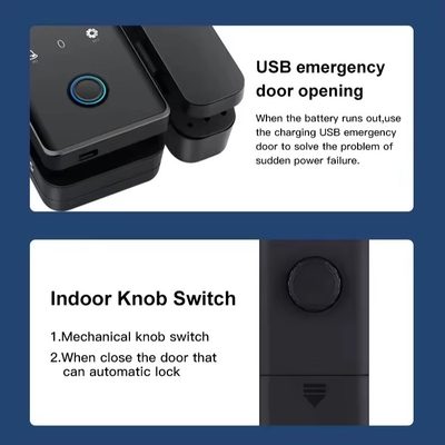 Glomarket Tuya Smart Glass Door Lock Biometrische Fingerabdrücke BLE Smart Electronic Lock Für Büro Glas Tür