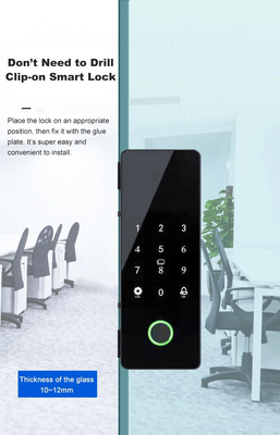 Glomarket Tuya Smart Glass Door Lock Biometrische Fingerabdrücke BLE Smart Electronic Lock Für Büro Glas Tür
