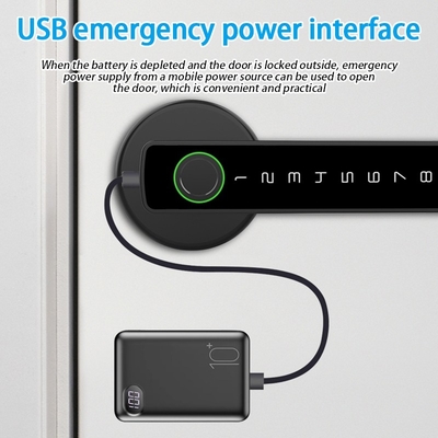 Glomarket Tuya Ble Smart Lock Sicherheit Elektronische Schlüssellose Smart Door Handle Lock Innenraum Schloss