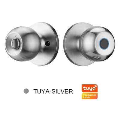 Glomarket Großhandel Intelligentes Rundknopfschloss Schlüsselloses Smart Door Handle Lock Tuya App Control Smart Fingerprint Türschloss