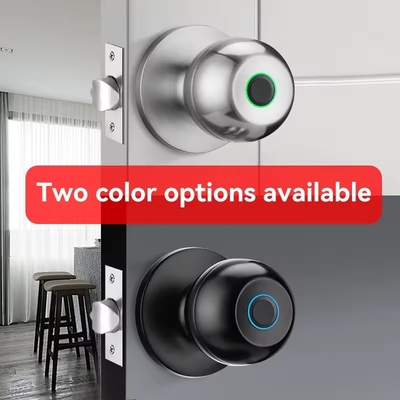 Glomarket Großhandel Intelligentes Rundknopfschloss Schlüsselloses Smart Door Handle Lock Tuya App Control Smart Fingerprint Türschloss