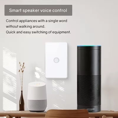 Tuya US Wifi / Zigbee Gehärtetes Glas Konkaven Knopf Berührung Lichtschalter 1/2/3/4 Gang Wifi Wandschalter