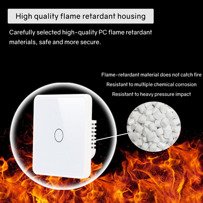 Glomarket Smart EU/UK 1-4Gang Wandschalter WIFI/Zigbee Glass Panel Lichtschalter Tuya Smart Switch mit Google Alexa