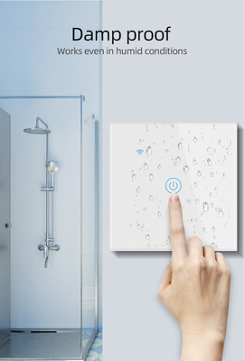 Glomarket EU 1/2/3/4 Gang Tuya Smart Switch Licht Alexa Sprachsteuerung Berührung Glas Wand drahtloses WLAN elektrische Schalter
