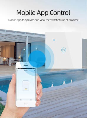 Glomarket EU 1/2/3/4 Gang Tuya Smart Switch Licht Alexa Sprachsteuerung Berührung Glas Wand drahtloses WLAN elektrische Schalter