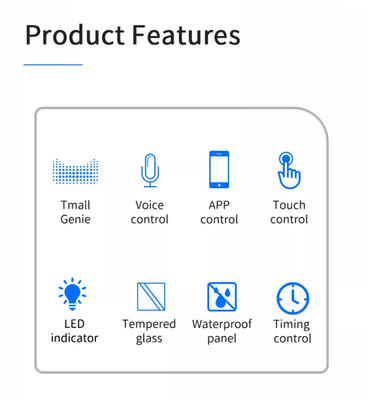 Intelligenter Vorhangschalter WiFi/Zigbee Sprachsteuerung Google Assistant Smart EU Standard Touchscreen Schalter APP Garagentürschalter