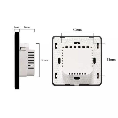 Intelligenter Vorhangschalter WiFi/Zigbee Sprachsteuerung Google Assistant Smart EU Standard Touchscreen Schalter APP Garagentürschalter