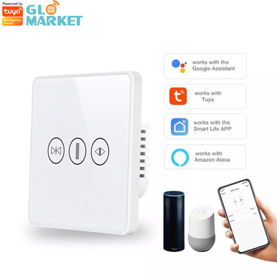 Intelligenter Vorhangschalter WiFi/Zigbee Sprachsteuerung Google Assistant Smart EU Standard Touchscreen Schalter APP Garagentürschalter