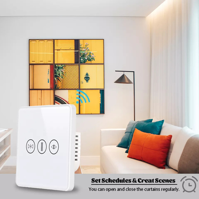 Intelligenter Vorhangschalter WiFi/Zigbee Sprachsteuerung Google Assistant Smart EU Standard Touchscreen Schalter APP Garagentürschalter