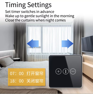 Intelligenter Vorhangschalter WiFi/Zigbee Sprachsteuerung Google Assistant Smart EU Standard Touchscreen Schalter APP Garagentürschalter