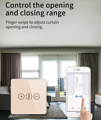 Intelligenter Vorhangschalter WiFi/Zigbee Sprachsteuerung Google Assistant Smart EU Standard Touchscreen Schalter APP Garagentürschalter