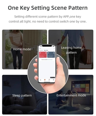 Intelligenter Schalter-drahtloses Glas-Crystal Panel Touch Wall Smart-Schalter-Dimmer-Wi-Filicht Glomarket Tuya Wifi für Smart Home