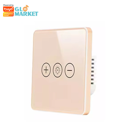 Intelligenter Schalter-drahtloses Glas-Crystal Panel Touch Wall Smart-Schalter-Dimmer-Wi-Filicht Glomarket Tuya Wifi für Smart Home