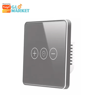 Intelligenter Schalter-drahtloses Glas-Crystal Panel Touch Wall Smart-Schalter-Dimmer-Wi-Filicht Glomarket Tuya Wifi für Smart Home